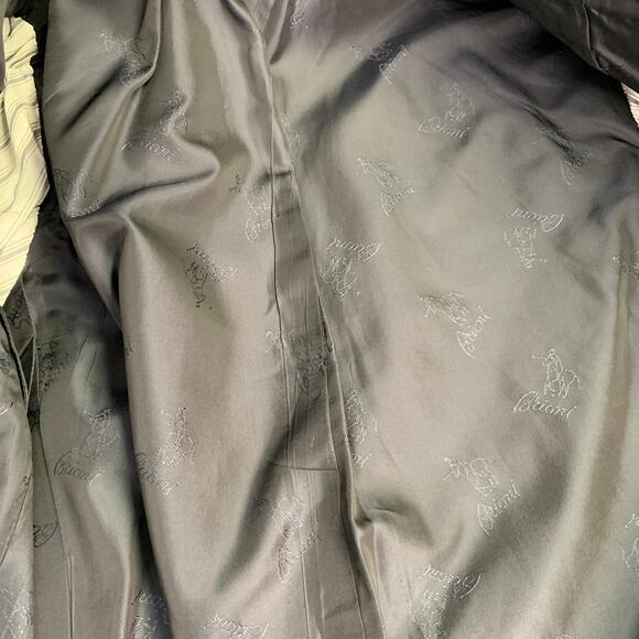 BRIONI Size 40 Regular Navy Black Two Toned Wool Peak Lapel Sport Coat - Picture 7 of 9